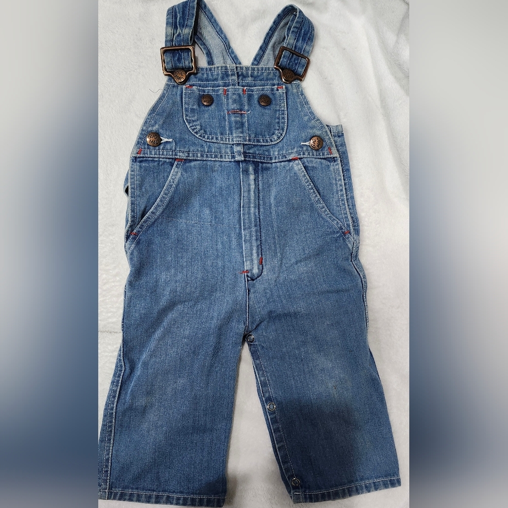 Vintage Big Mac Toddlertime JCPenney  Denim Overalls Coveralls Size 2